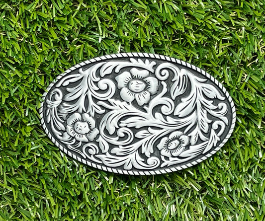 Buckle Western Vintage Belt Buckle WT097 Silver