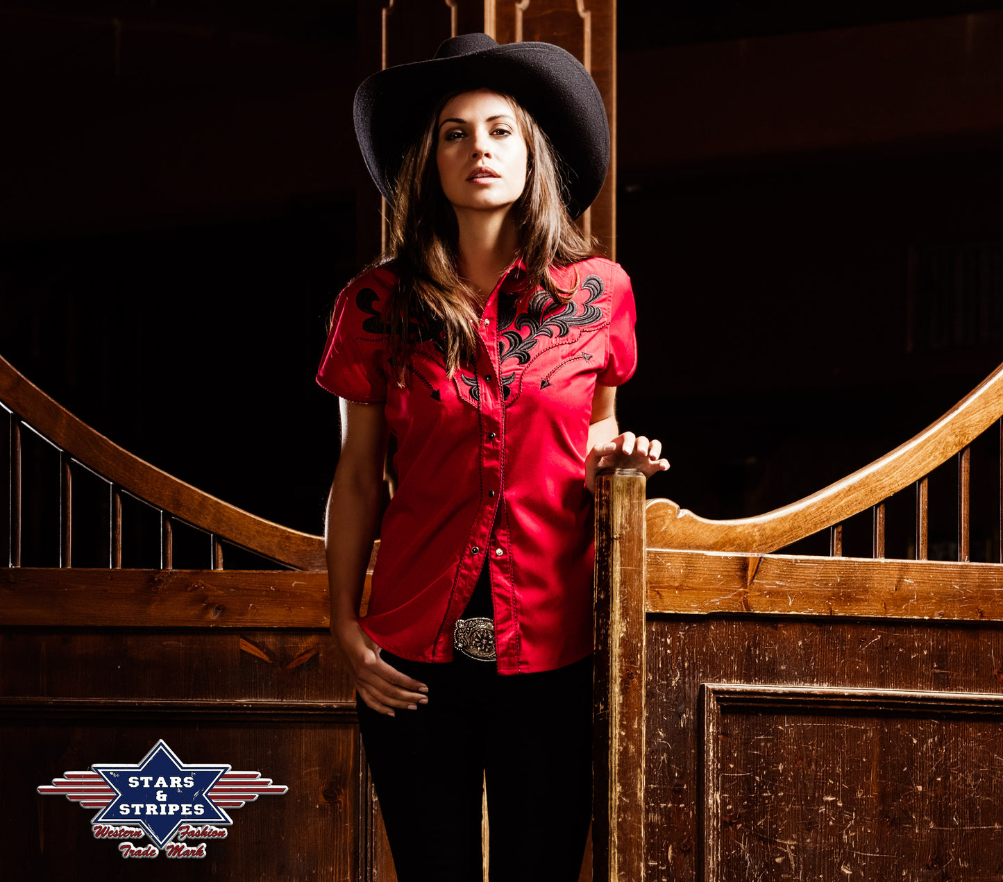 Ella Ladies Western Blouse