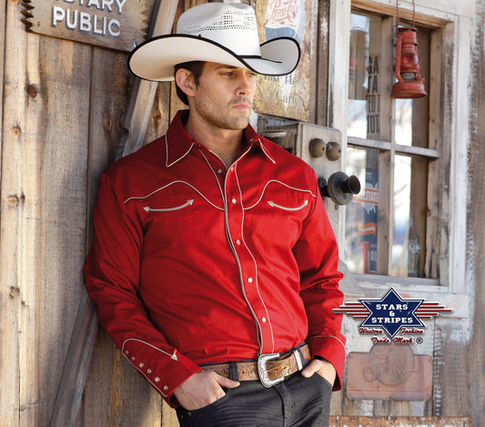 Jack Red Mens Western Shirt