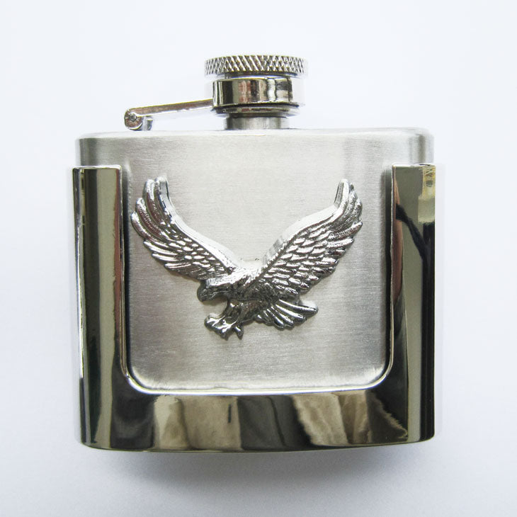 Buckle Western Removable Flask Belt Buckle Eagle