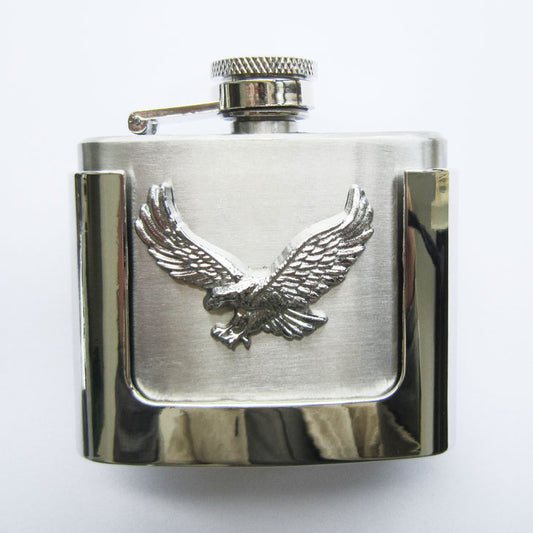 Buckle Western Removable Flask Belt Buckle Eagle