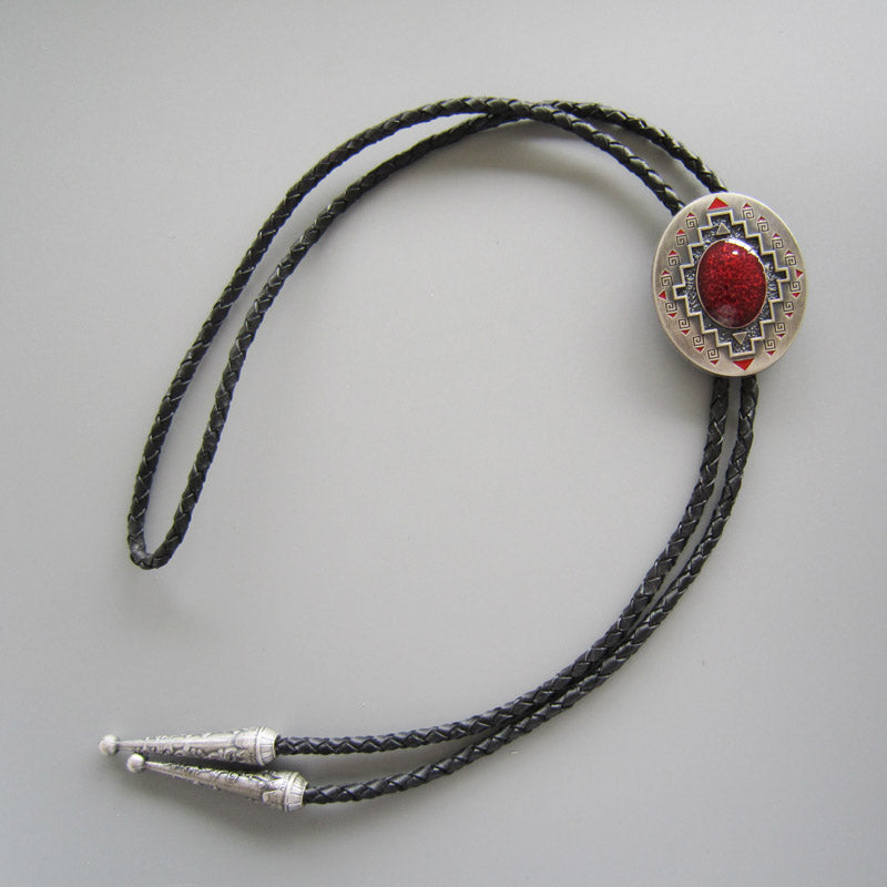 American Southwest Pattern  Bolo Tie BT001SL