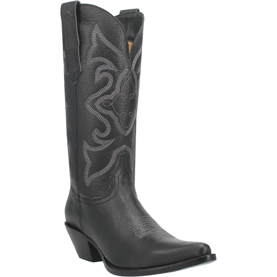 Dingo Out West Smooth Black DI920 Ladies Cowboy Boot