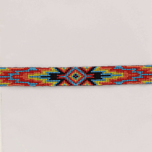 M&F Twister Hatband Beaded Stretch Multi-coloured 0273597