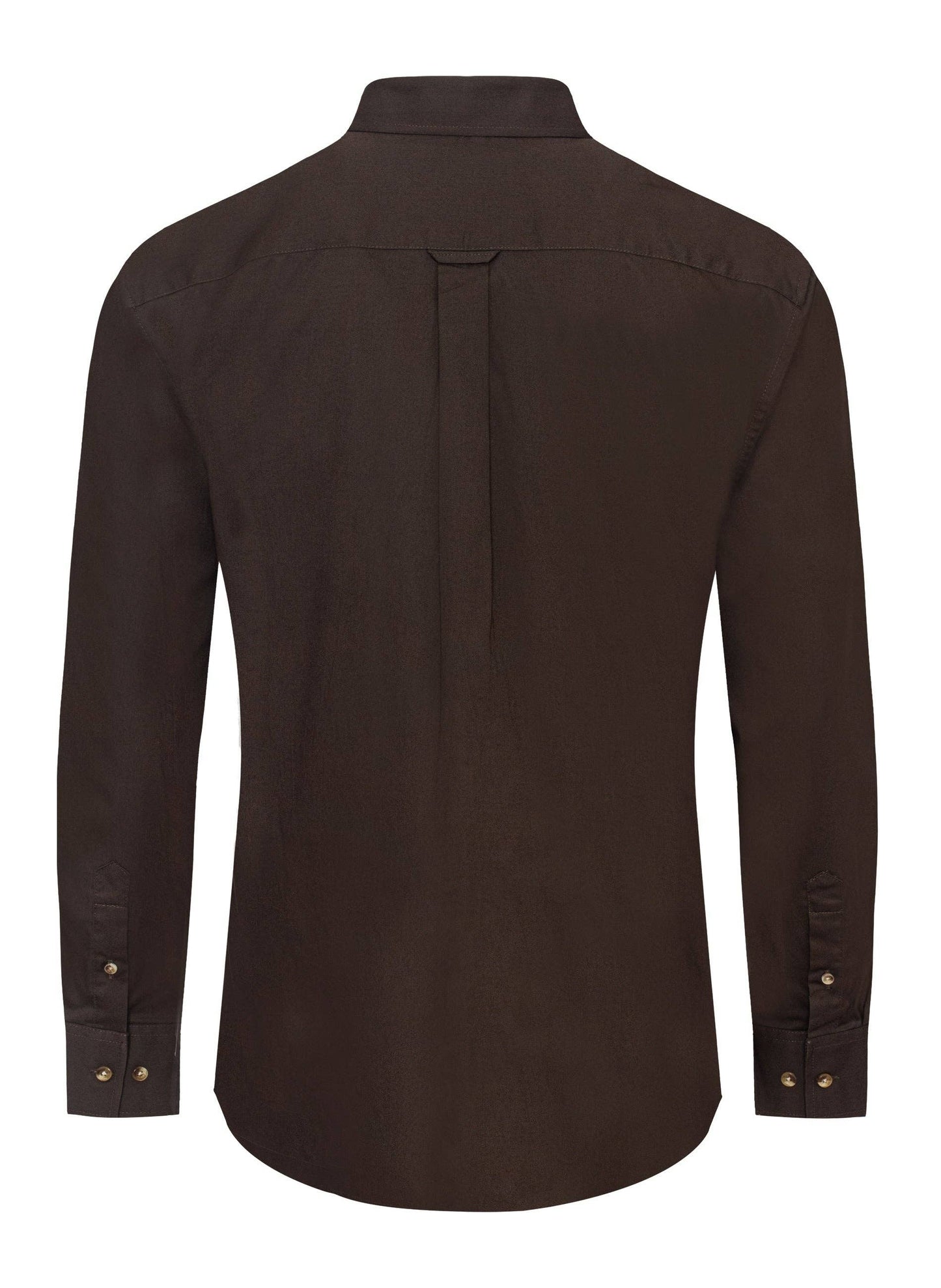 Rodeo Clothing AC110L-Brown Men’s Solid Western 100% Cotton Twill Button Down Shirt
