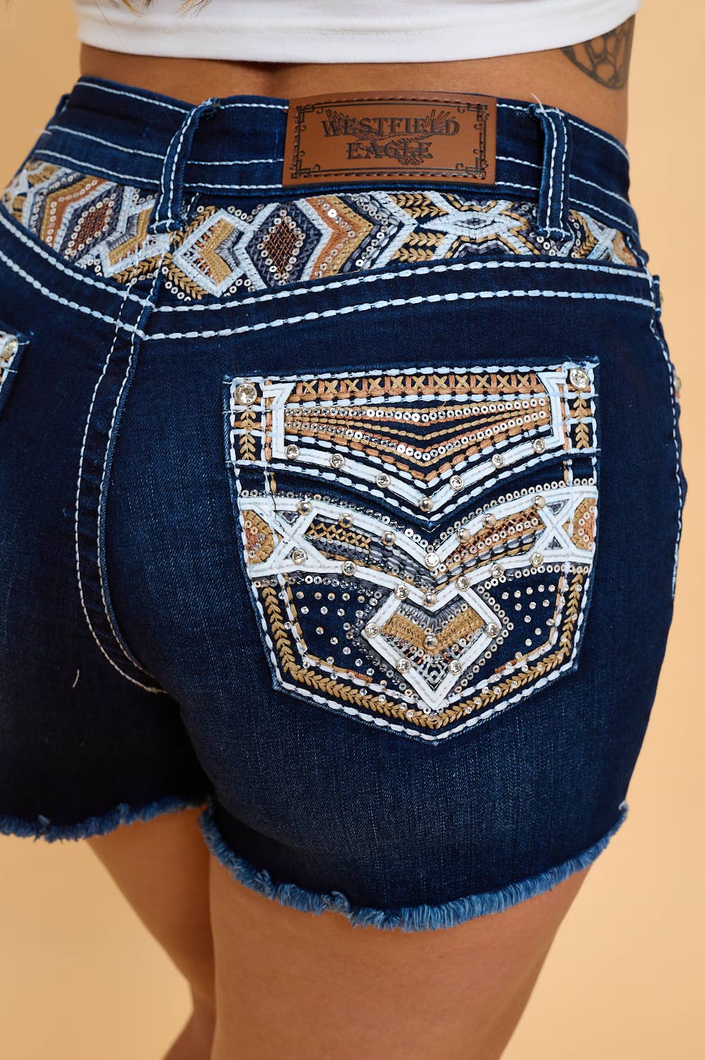 Westfield Eagle WH-021 Stretchy Rodeo Western Shorts