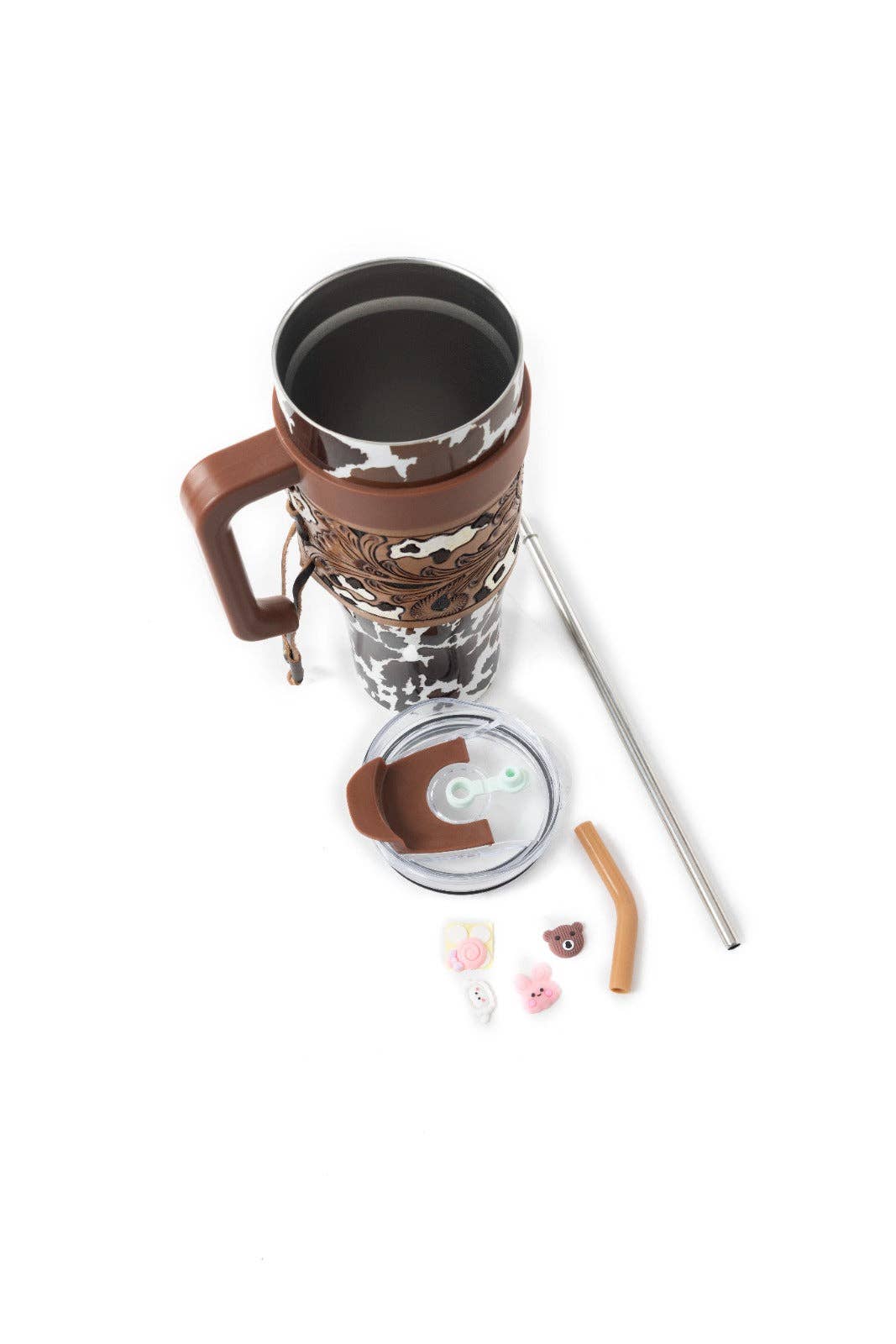 Myra S-12053 Wide Wyoming Tumbler In Brown and White: WITH TOOLING