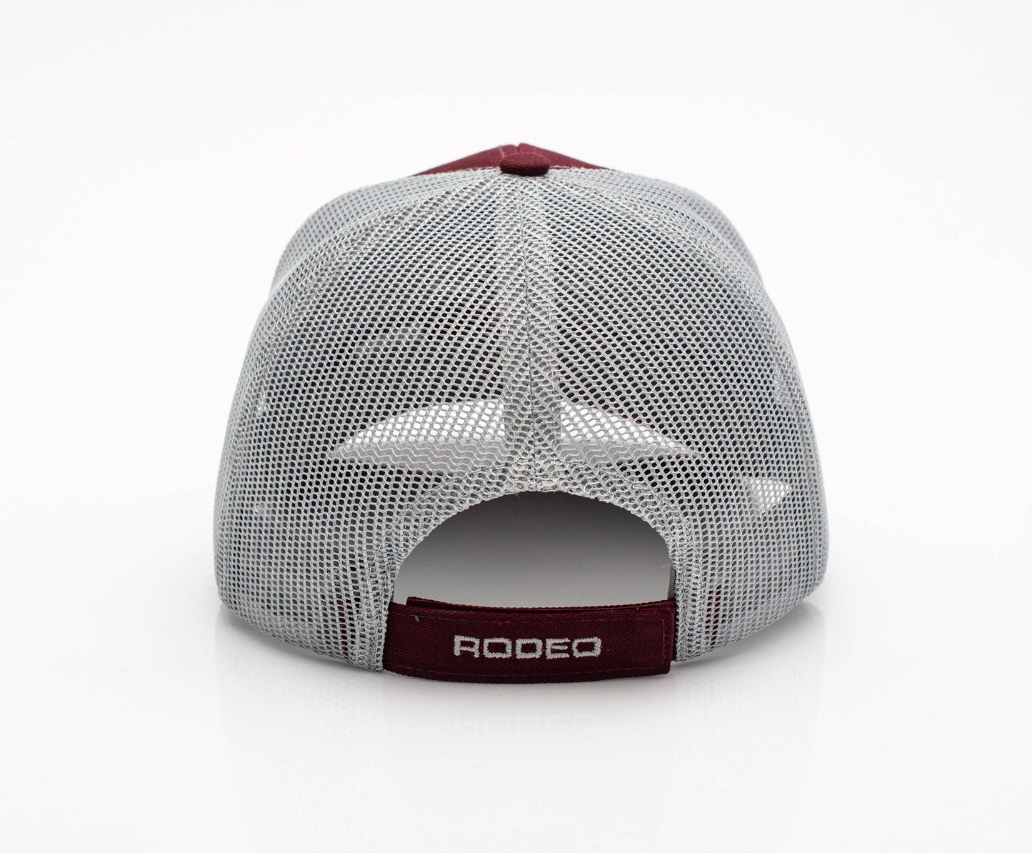 Rodeo Clothing TH101-1110-RED-GREY Cotton Twill Mesh Western Cap