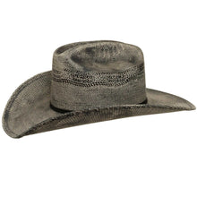 Load image into Gallery viewer, American Hat Makers Distressed Bangora Straw Hat - Style Moonwalk in Grey
