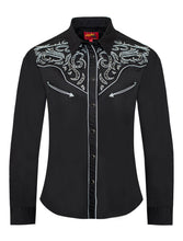 Load image into Gallery viewer, Women’s Western Embroidered diamond studded Shirt LS500-527
