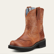 Load image into Gallery viewer, Ariat Ladies 10000860 Fatbaby Saddle Western Boot in Russet Rebel
