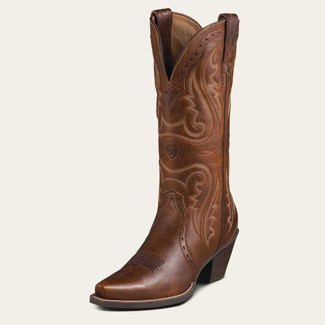 Ariat Ladies 10005908 Heritage Western X Toe Western Boots in Vintage Caramel