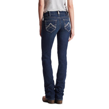 Load image into Gallery viewer, Ariat Ladies R.E.A.L. Mid Rise Icon Stackable Straight Leg Jeans 10017216
