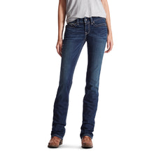 Load image into Gallery viewer, Ariat Ladies R.E.A.L. Mid Rise Icon Stackable Straight Leg Jeans 10017216
