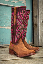 Load image into Gallery viewer, Ariat Ladies 10047044 Futurity Starlight Stretch Fit Western Boots in Terracotta Roughout
