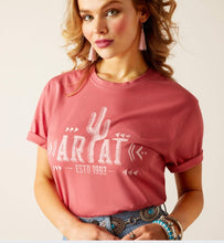 Load image into Gallery viewer, Ariat Ladies Cactus Logo T-Shirt 10048681 Slate Rose
