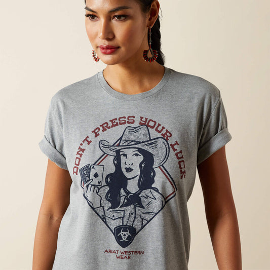 Ariat  Ladies/Unisex Don't Press Your Luck T-Shirt 10062349