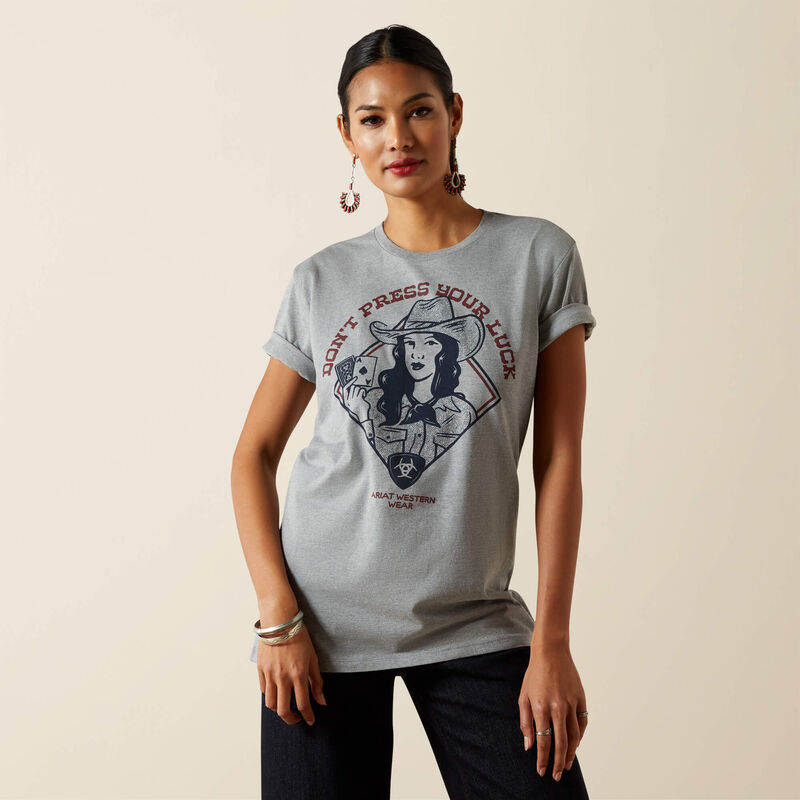 Ariat  Ladies/Unisex Don't Press Your Luck T-Shirt 10062349