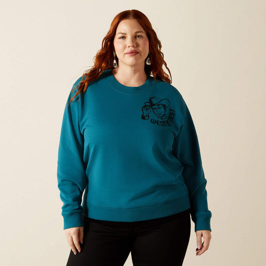Ariat Ladies 10062830 Essential Sendero West is Best Sweatshirt