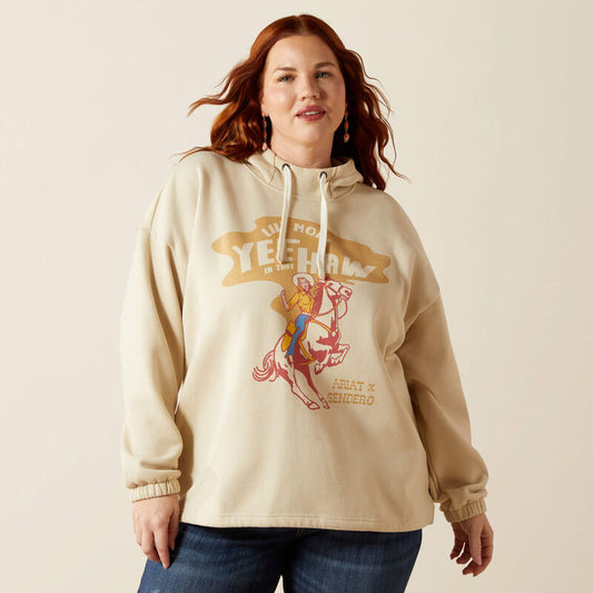 Ariat Unisex Sendero Slow Horses Hoodie in Oyster Grey 10062831