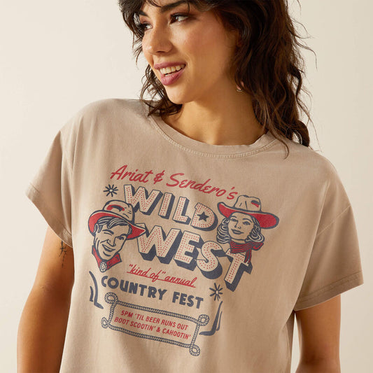 Ariat Ladies 10062912 Sendero x Ariat Wild West Country Fest T-Shirt
