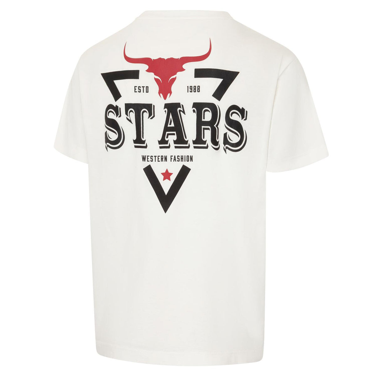 Stars & Stripes Stars Longhorn Unisex Tee in White