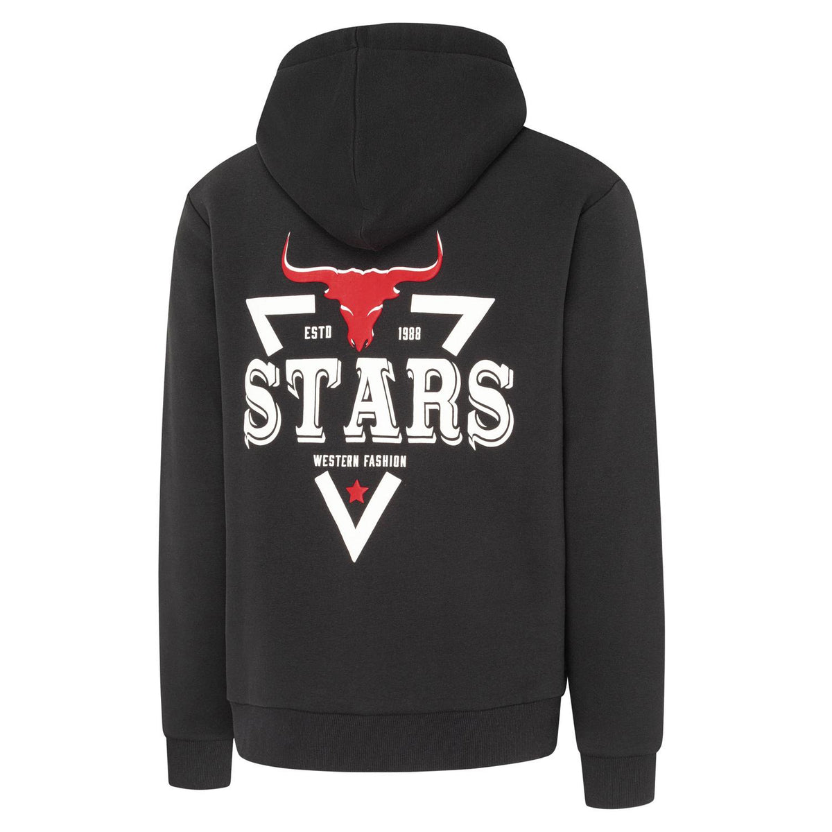 Stars & Stripes Stars Longhorn Hoodie in Black