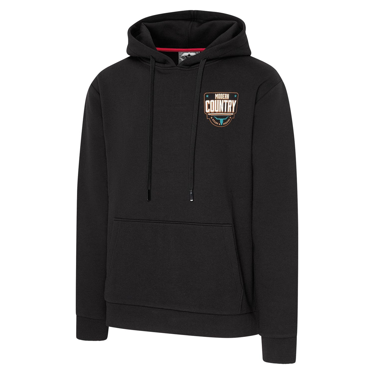 Stars & Stripes Modern Country Hoodie in Black