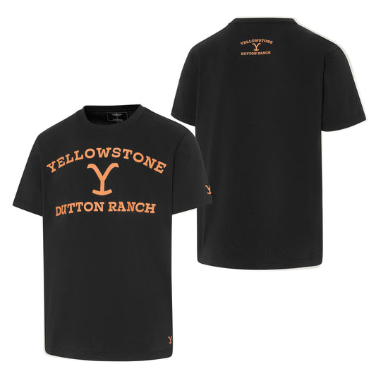 Stars & Stripes Yellowstone Tee in Black