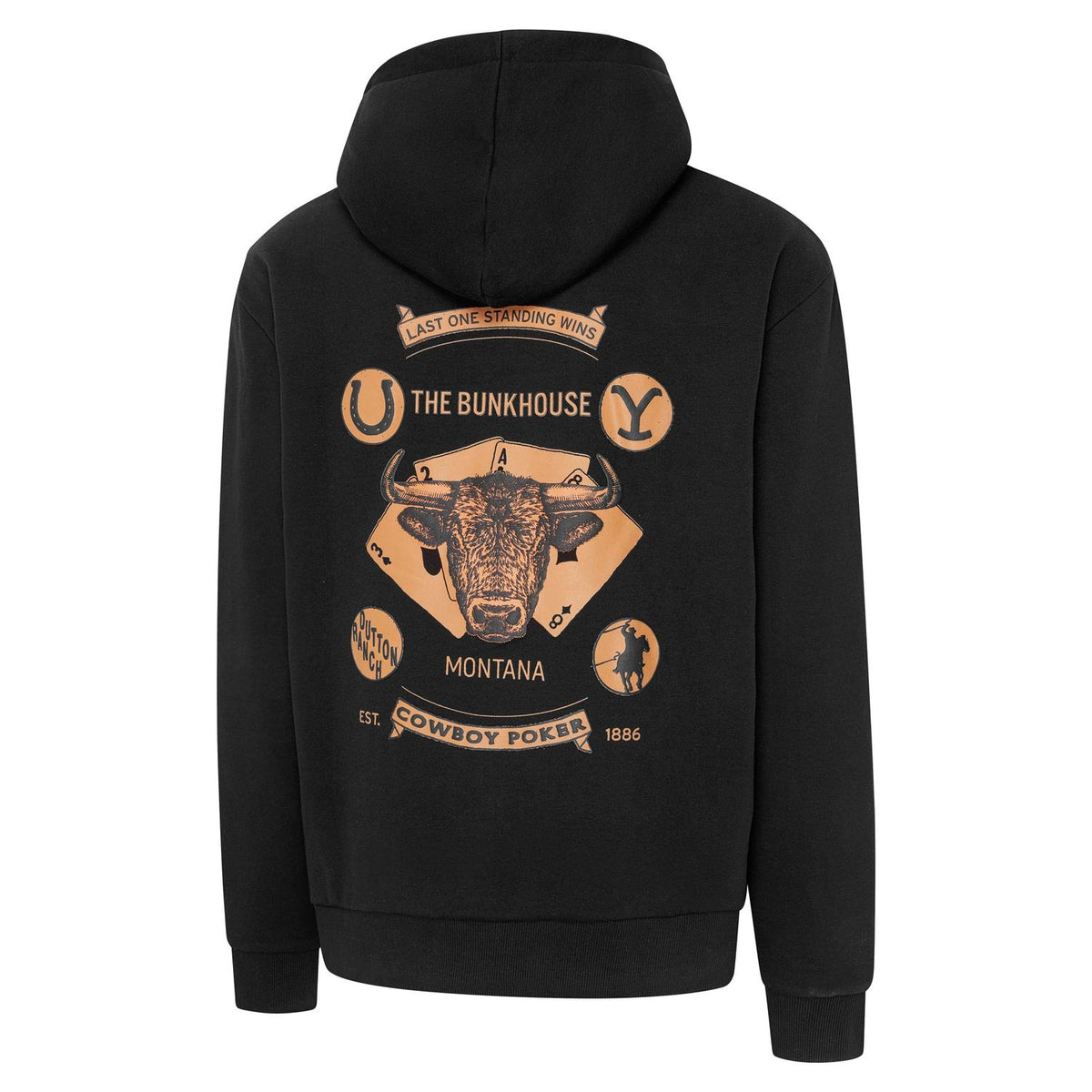 Stars & Stripes Yellowstone The Bunkhouse Hoodie in Black