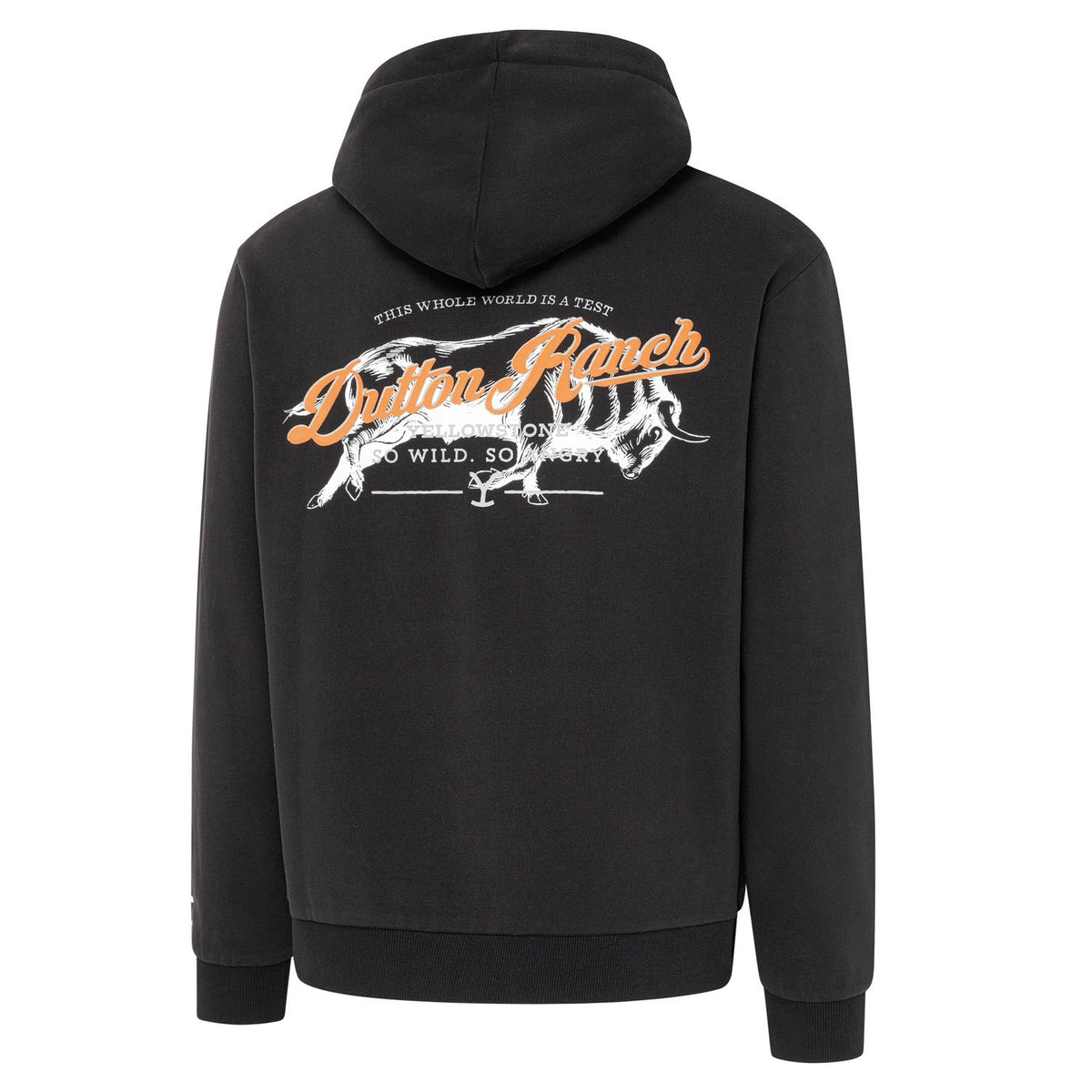 Stars & Stripes Yellowstone Hoodie so wild so angry Hoodie in Black