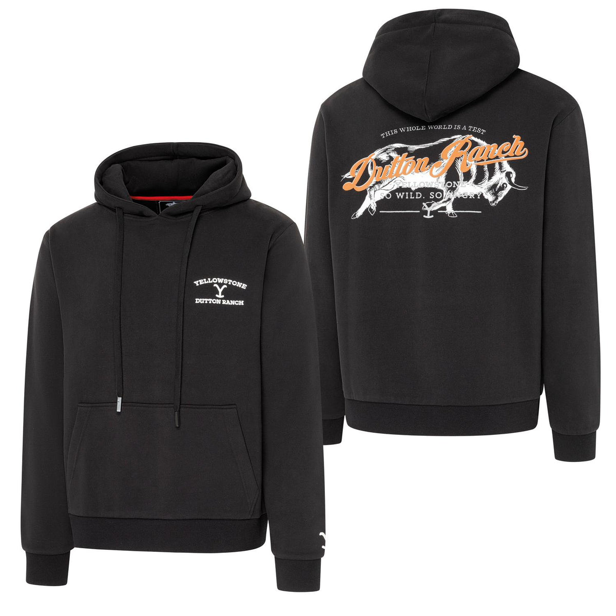 Stars & Stripes Yellowstone Hoodie so wild so angry Hoodie in Black