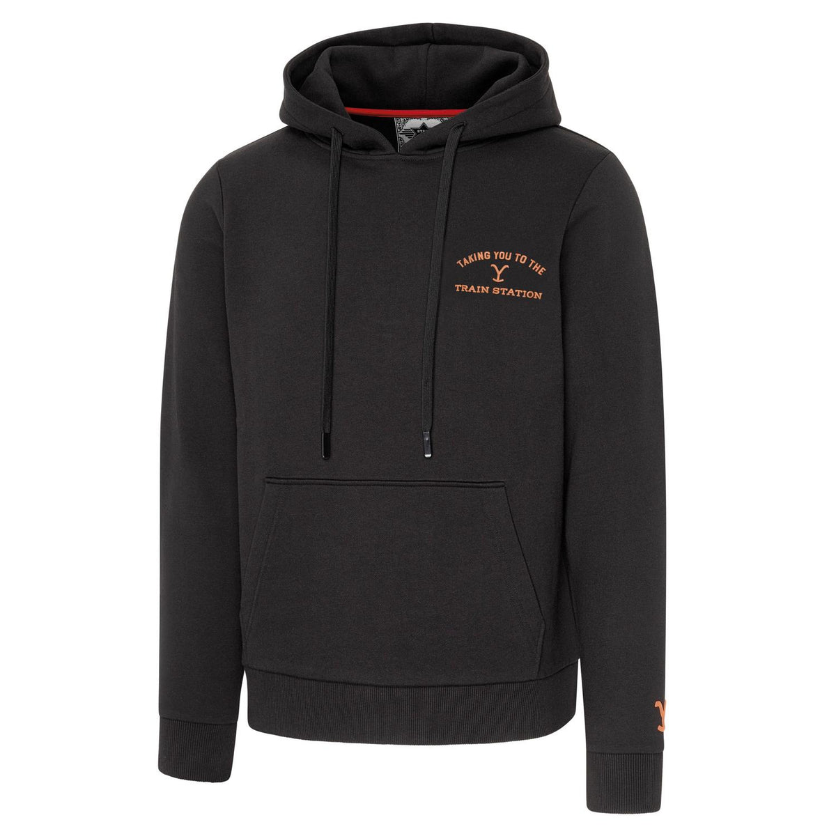 Stars & Stripes Yellowstone Train Station Hoodie in Black