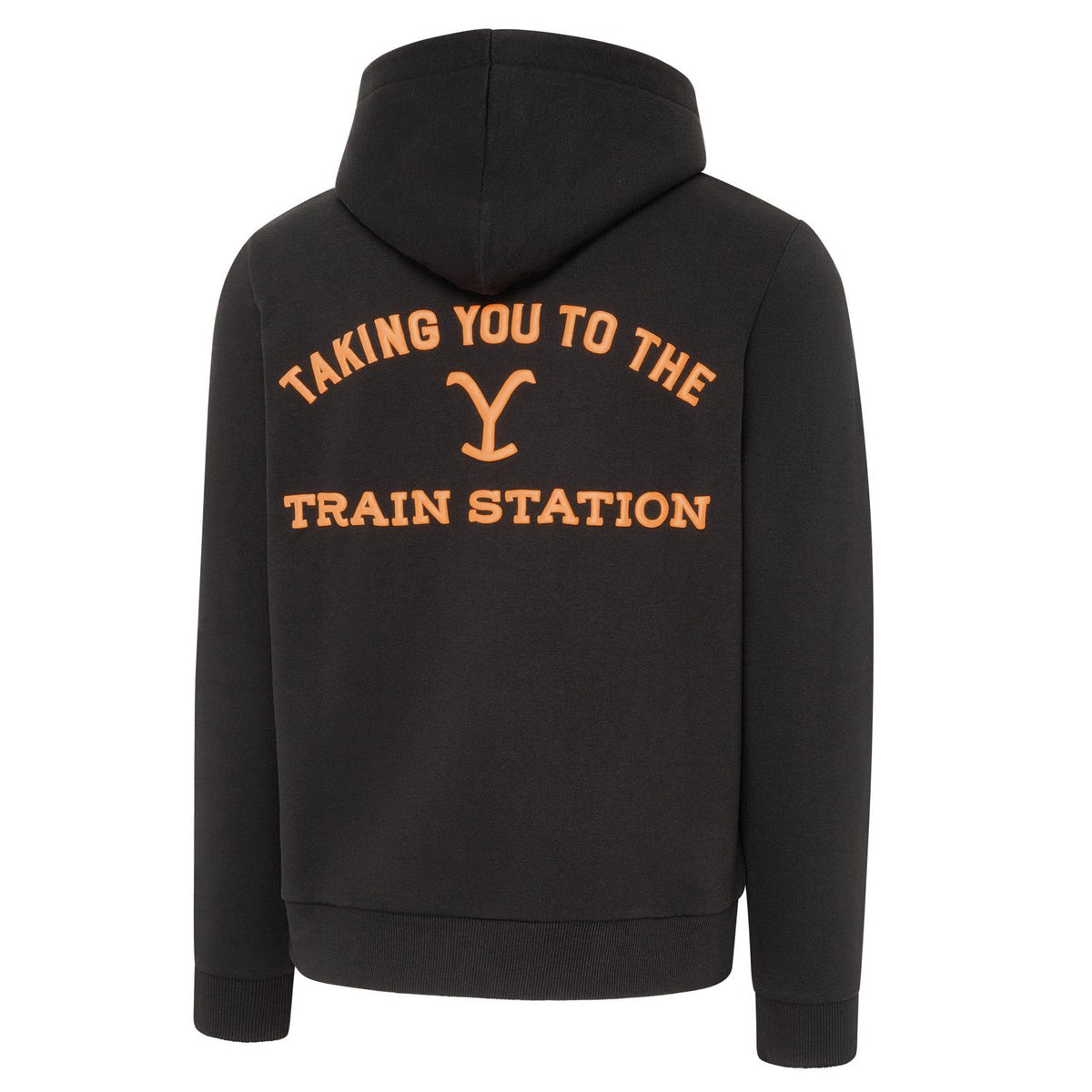 Stars & Stripes Yellowstone Train Station Hoodie in Black