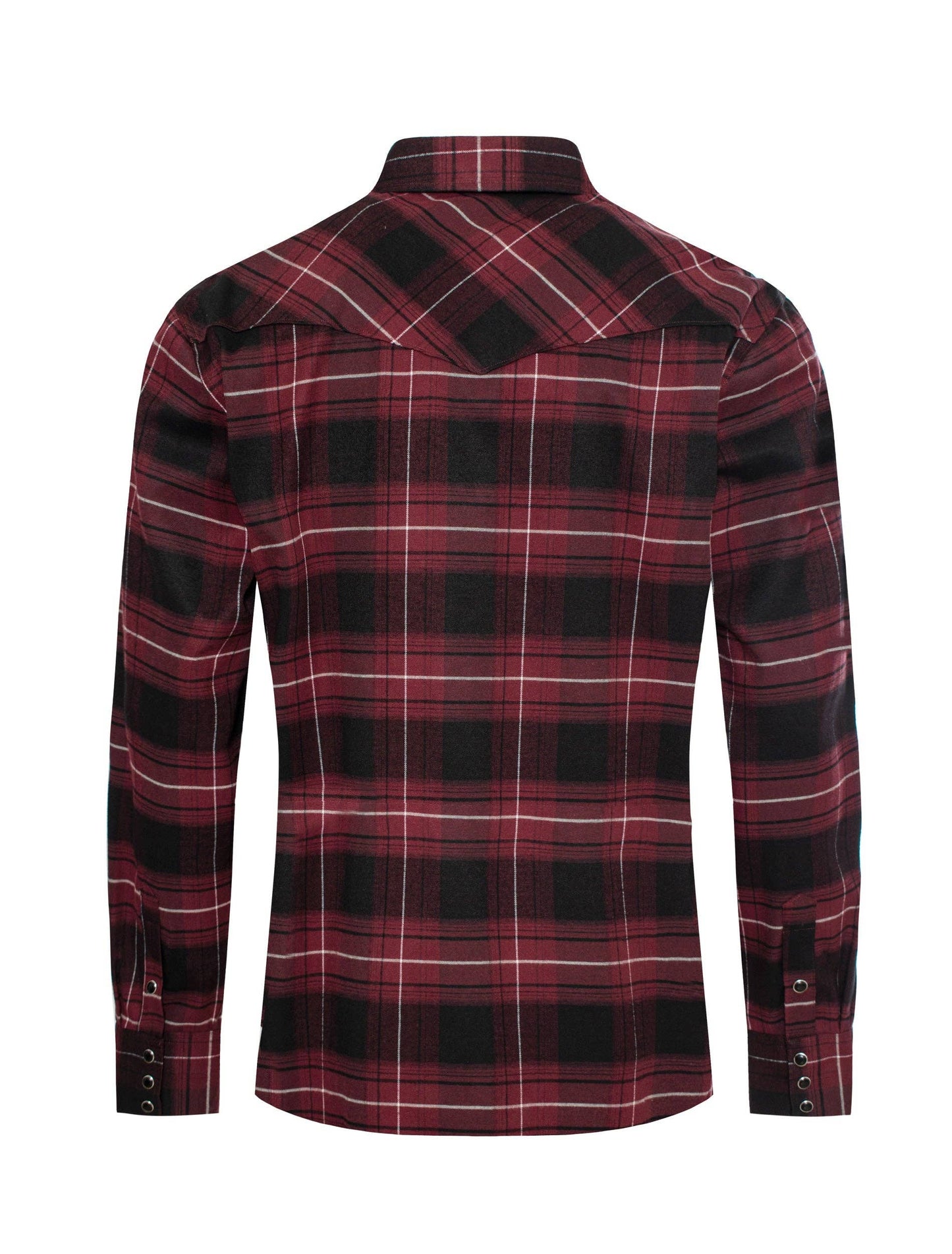 Men's Western Long Sleeve Flannel Shirts With Snap Buttons FLS300-304