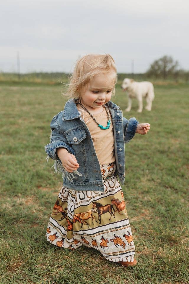 Denim Fringe Jacket, 0M-5T SBDJ01