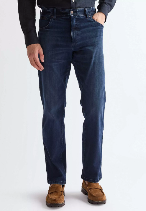 Wrangler 112341387 Texas Straight Medium Stretch Jeans in Arm Strong