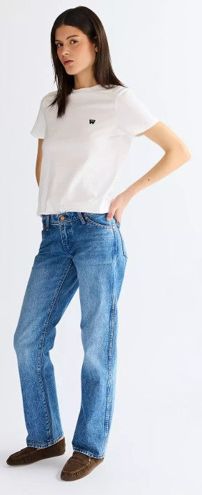 Wrangler Ladies Low Rise Straight Cowboy Cut Jeans 112371112 in Lasso Lagoon