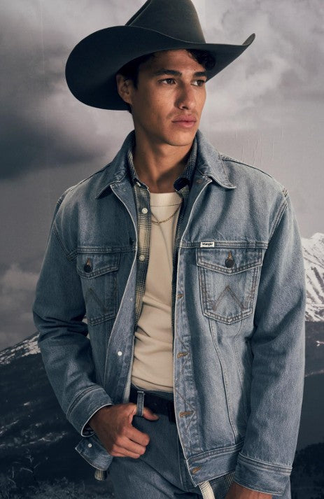 Wrangler Mens 112371446 Denim Trucker Jacket