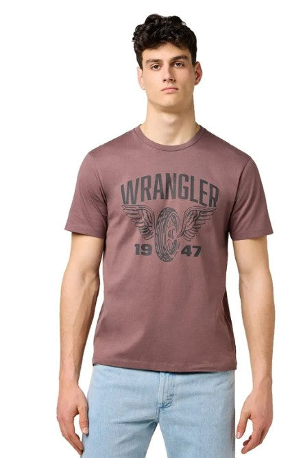 Wrangler Americana Tee in Peppercorn 112371476
