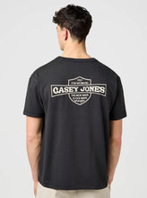 Load image into Gallery viewer, Wrangler Casey Jones Graphic Tee in Faded Black 112371493
