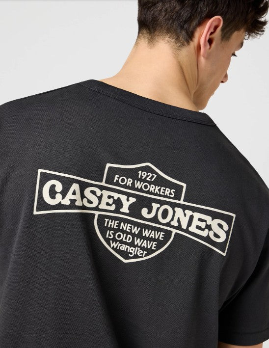 Wrangler Casey Jones Graphic Tee in Faded Black 112371493