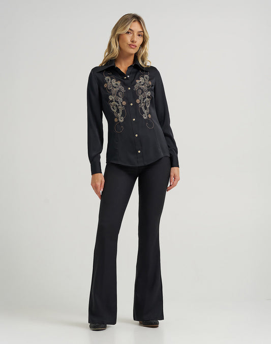 Wrangler x Lainey Wilson Satin Shirt 112374960