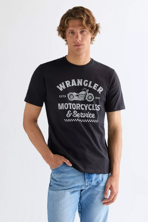 Wrangler Regular Americana Tee 112377950 in Black
