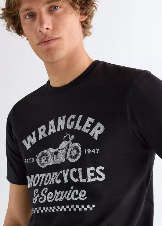 Wrangler Regular Americana Tee 112377950 in Black