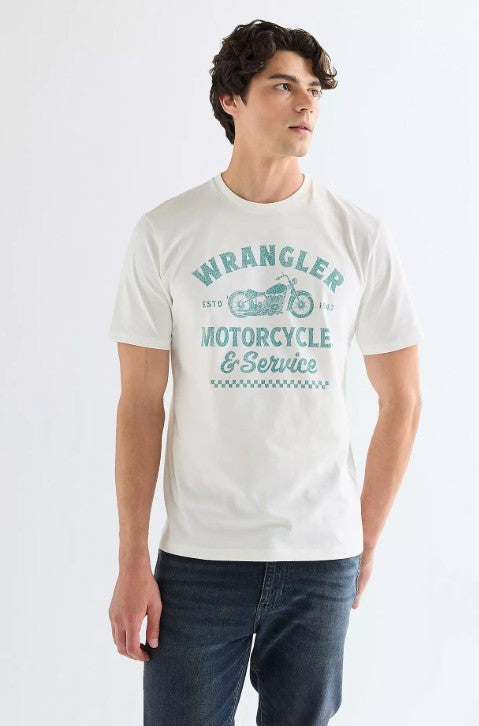 Wrangler Regular Americana Tee 112377951 in Worn White