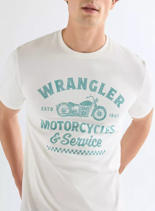 Wrangler Regular Americana Tee 112377951 in Worn White