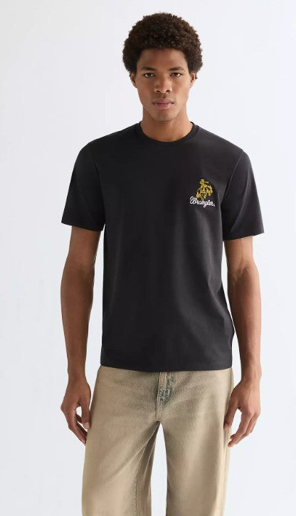 Wrangler Regular Embroidery Tee in Black 112377985