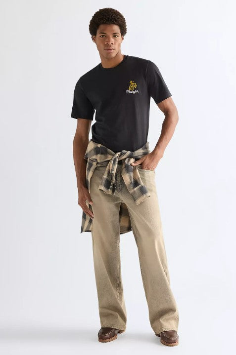 Wrangler Regular Embroidery Tee in Black 112377985