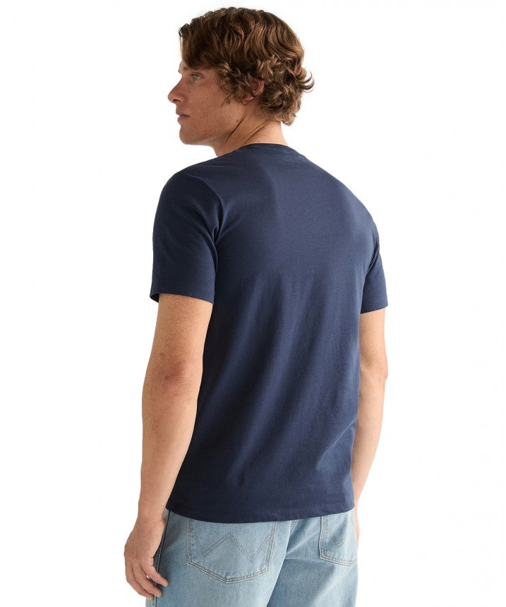 Wrangler Regular Embroidery Tee in Navy 112377986